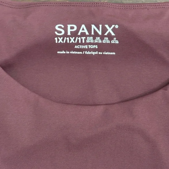 SPANX Brown Active Peplum Tank - Picture 8 of 8